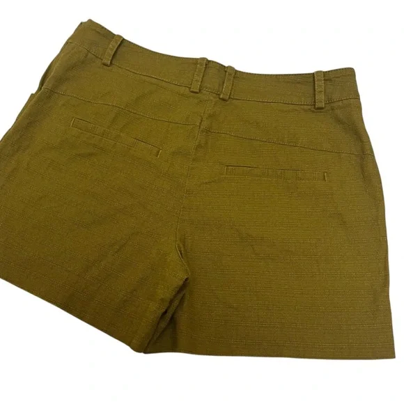 Elevenses Anthropologie Boho Tweed Brown Green Mid Rise Shorts Size 2 - Picture 2 of 10
